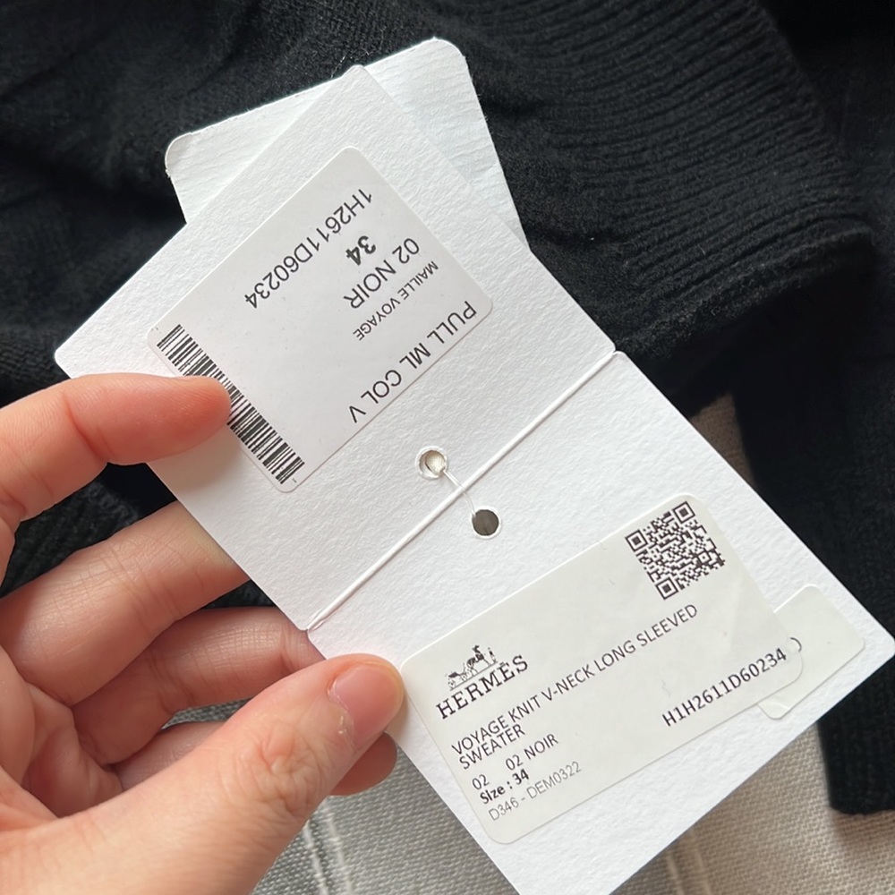 brand new with tag hermes sweater black wool - Picture 5 of 8